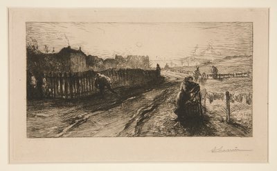 At the Fortifications, Porte de Versailles by Auguste Lepere