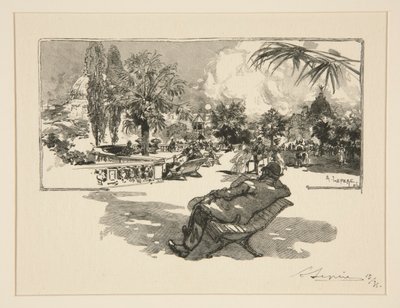 The Terrace of the Liberal Arts by Auguste Lepere