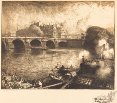 Le Pont Neuf by Auguste Lepere