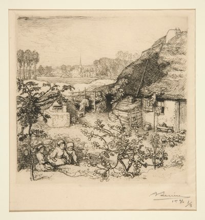 Shelter [Saint-Jean-de-Monts] by Auguste Lepere