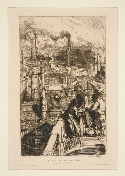 The Goblin Quarter by Auguste Lepere