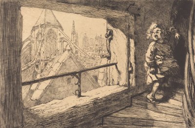 Les toits de Saint-Severin by Auguste Lepere