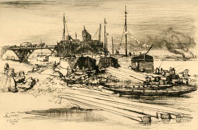 Quai De La Gare: Public Dump by Auguste Louis Lepère