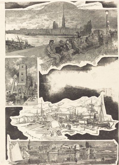 Rouen by Auguste Lepere