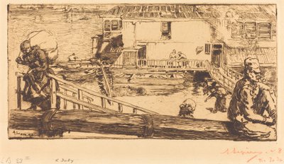 The Wash-house by Auguste Lepere