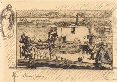 The Wash-house by Auguste Lepere