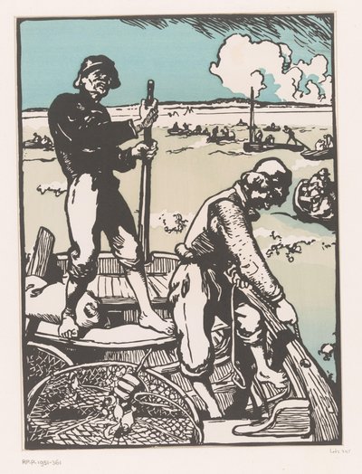 Two Fishermen by Auguste Lepere