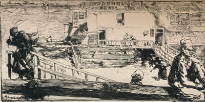 Washing Boat by Auguste Louis Lepère