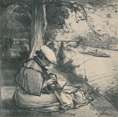 Île Des Cygnes by Auguste Louis Lepère
