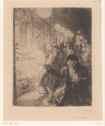 Street Scene in the Nes by Auguste Lepère (signed by artist)