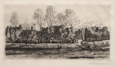 Amiens, the Banks of the Somme by Auguste Louis Lepère