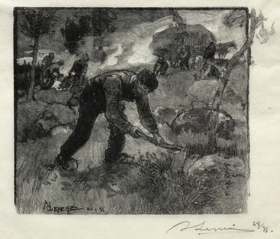 Heather Pullers by Auguste Louis Lepère