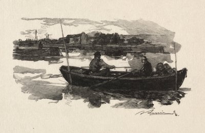 By the Seine by Auguste Louis Lepère