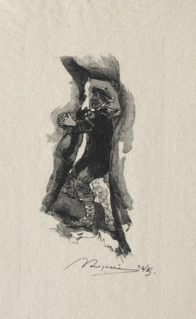 At the Sept-Cavernes Pass by Auguste Louis Lepère