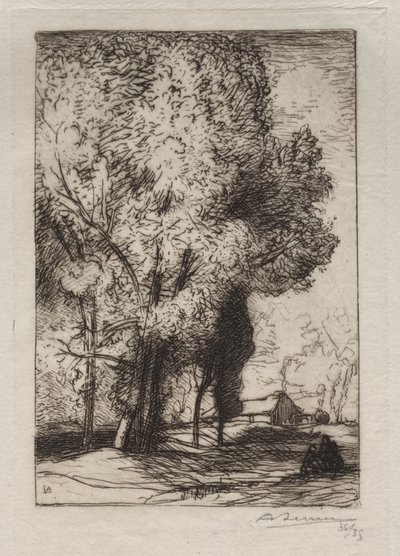 Bourrine dans les Peupliers by Auguste Louis Lepère