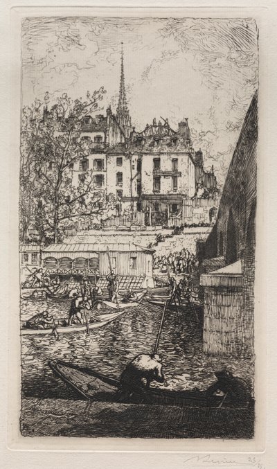 Demolition of the House of Sabra by Auguste Louis Lepère