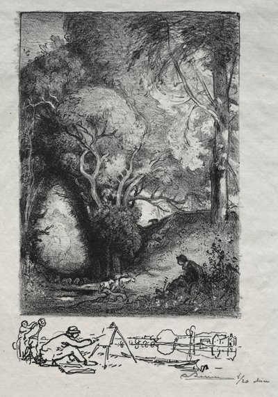 The Ravine in June by Auguste Louis Lepère