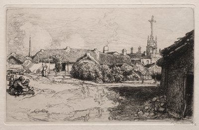 Le Calvaire, St. Jean-de-Mont, 1909 by Auguste Louis Lepère