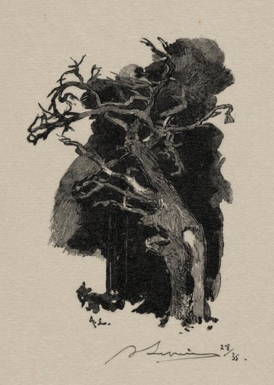 The Grumbler by Auguste Louis Lepère