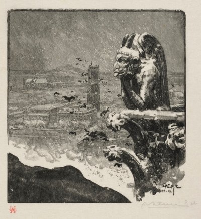 Le Stryge de Notre Dame by Auguste Louis Lepère