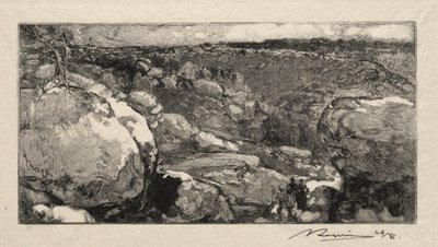 The Circus of Long Rock by Auguste Louis Lepère