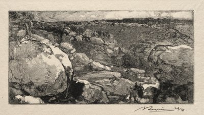 The Long Rock Circus by Auguste Louis Lepère