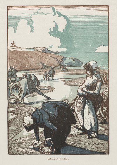 The Pine Nut Gatherers, Saint-Jean-de-Mont by Auguste Louis Lepère