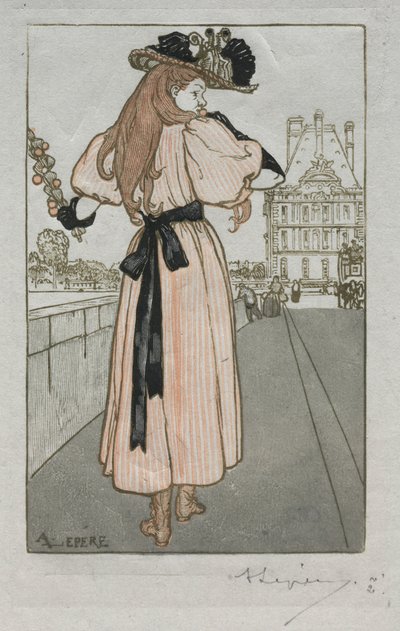 Paris Almanac, 1897: Spring by Auguste Louis Lepère