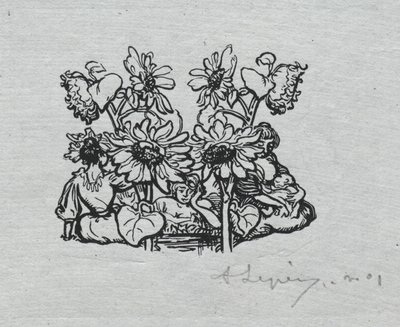 Paris Almanac, 1897: Tail-piece, Summer, 1897 by Auguste Louis Lepère