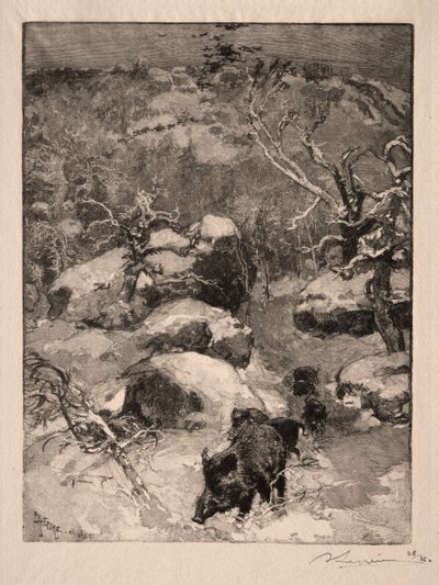 Roche Cuvier Chatillon by Auguste Louis Lepère