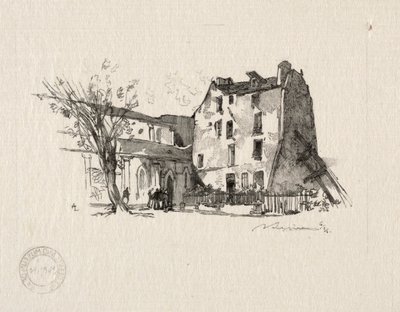 St. Julien le Pauvre: The Presbytery by Auguste Louis Lepère