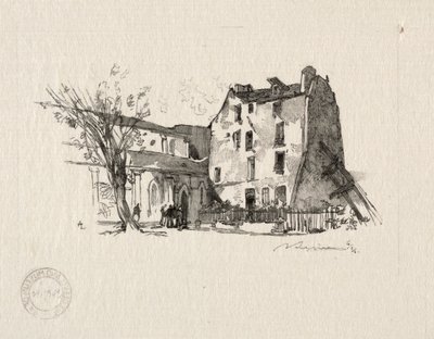 St. Julien le Pauvre: The Presbytery by Auguste Louis Lepère