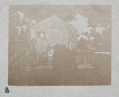 The Beggars at the Last House by Auguste Louis Lepère