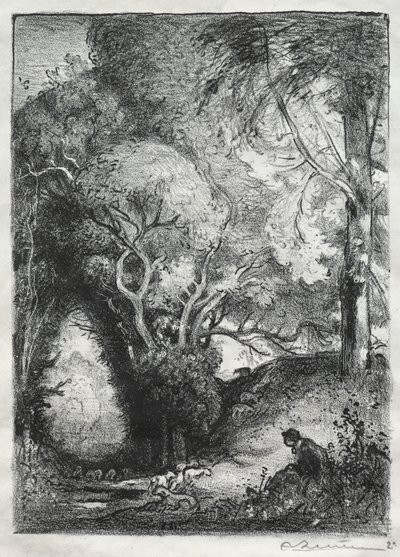 The Ravine in June by Auguste Louis Lepère
