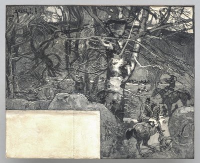 A Hunt, Mount Gérard by Auguste Louis Lepère