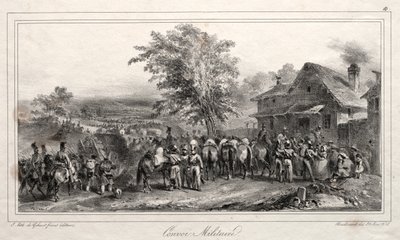 Album for 1831: Military Convoy by Auguste Raffet