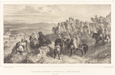 The Arabs Signal the Approach of the French Army by Auguste Raffet