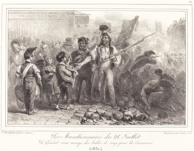 The Ammunition Workers of July 28 by Auguste Raffet