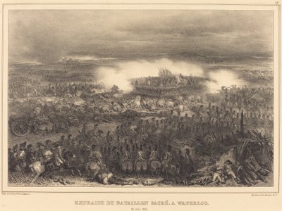 Retreat at Waterloo by Auguste Raffet