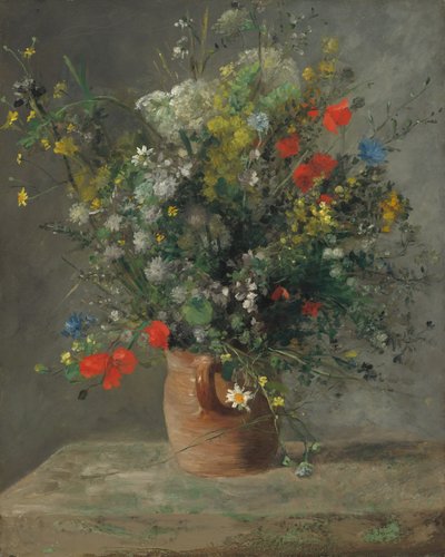 Flowers in a Vase by Auguste Renoir