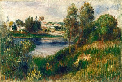 Landscape at Vétheuil by Auguste Renoir