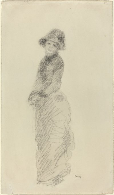 Young Woman Standing by Auguste Renoir