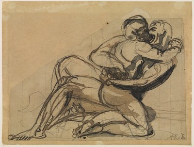 A Man Embracing a Woman by Auguste Rodin