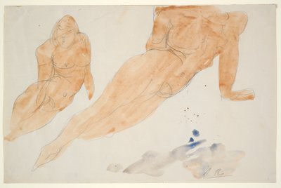 Two Reclining Nudes by Auguste Rodin