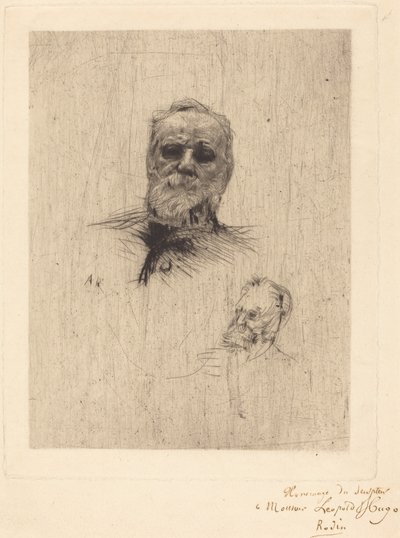 Victor Hugo, De Face by Auguste Rodin