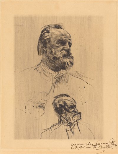 Victor Hugo, Three-Quarters View, 1884 by Auguste Rodin