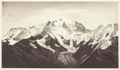 Savoie 46, Mont-Blanc, View from Mont-Joli by Auguste Rosalie Bisson