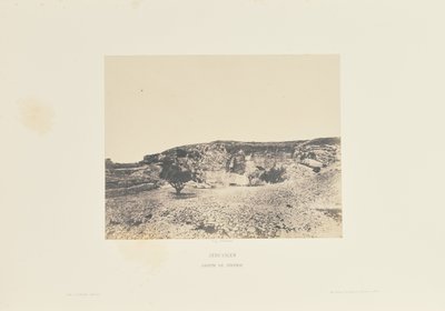 Jerusalem. Grotto of Jeremiah by Auguste Salzmann