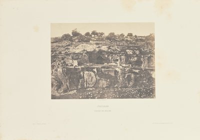 Jerusalem. Village of Siloam by Auguste Salzmann