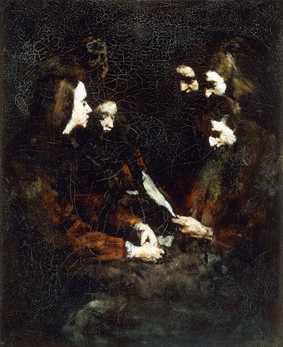 The Letter by Auguste Theodule Ribot